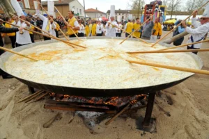 Massive omelette for Easter Monday