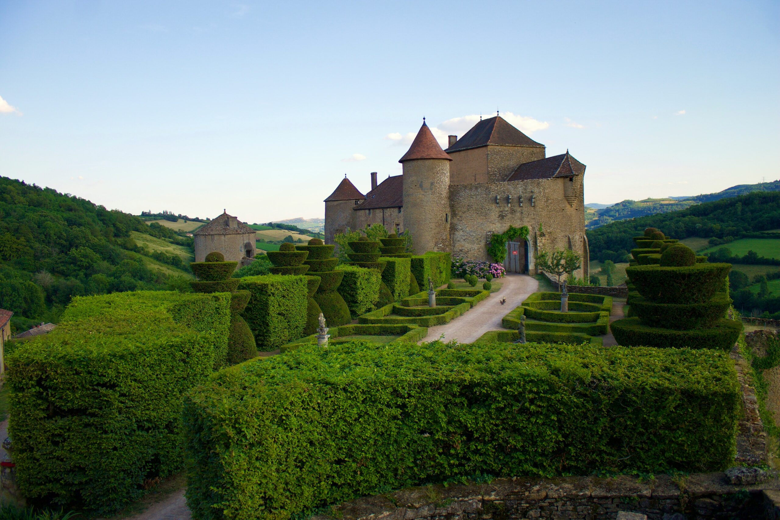 Fortress of Berzé-le-Châtel, in Saône et Loire, near Cluny, Bourgogne in France