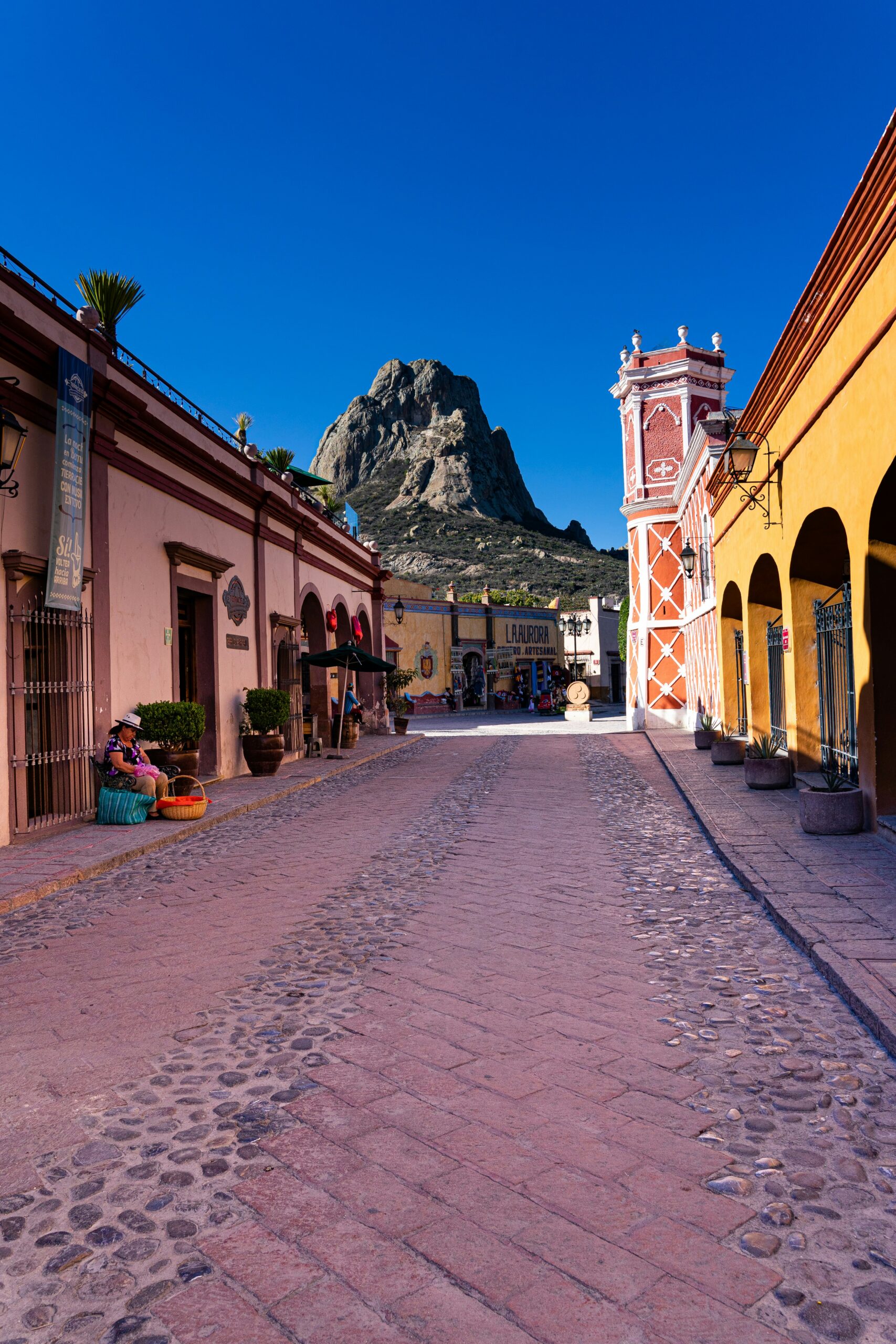 Town square in Berñal, Mexico