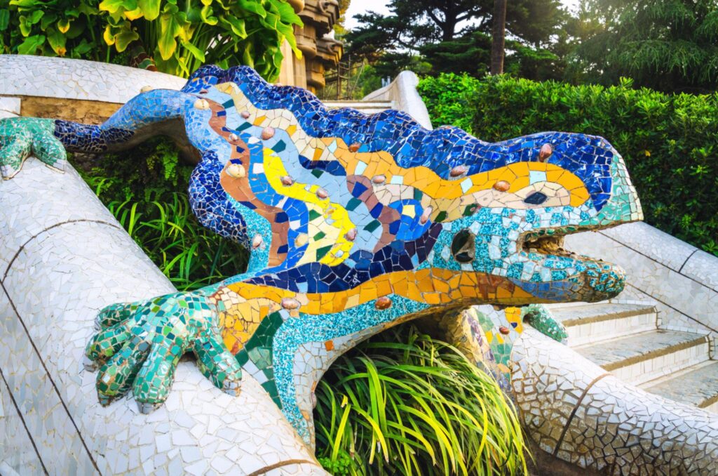 Gaudi Barcelona Lizard - what to do with kids