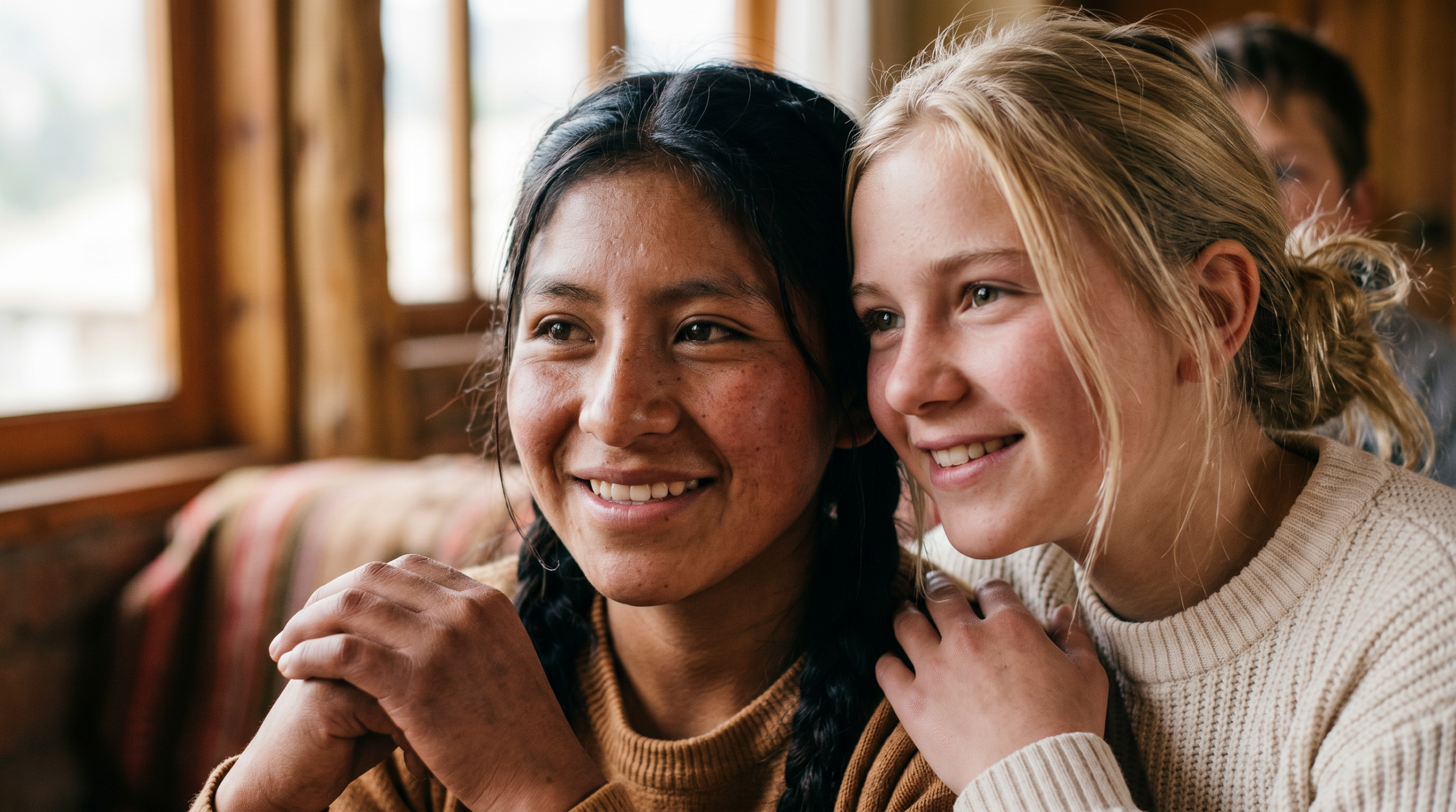 Children connecting across cultures